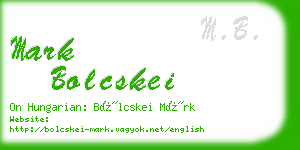 mark bolcskei business card